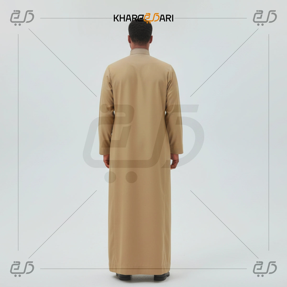 Men’s Embroidered Panel Collar Jubba
