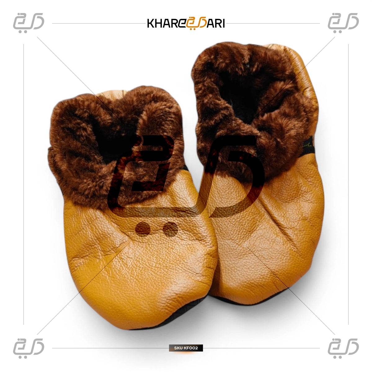 Winter Women Leather Socks | Khuffain|Warm Thermal Leather Lined Socks for Ladies - Khareedari 