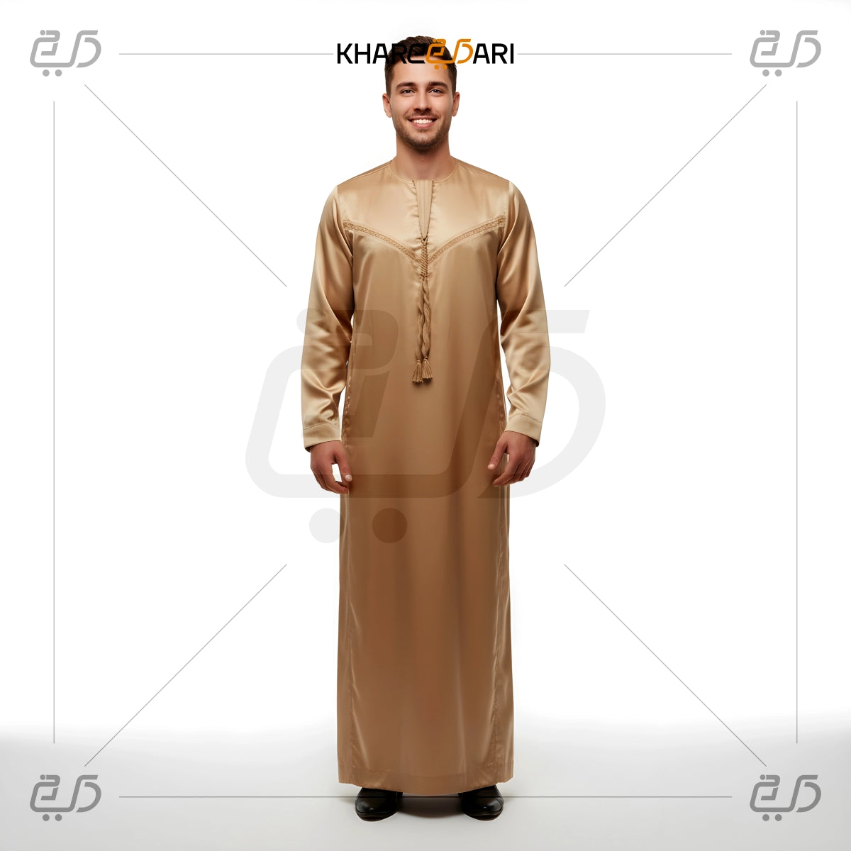 Golden Omani Tassel Thobe