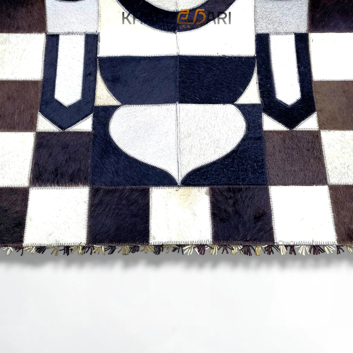 Patchwork Leather Janamaz | Real Goat Hair