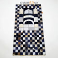 Patchwork Leather Janamaz | Real Goat Hair