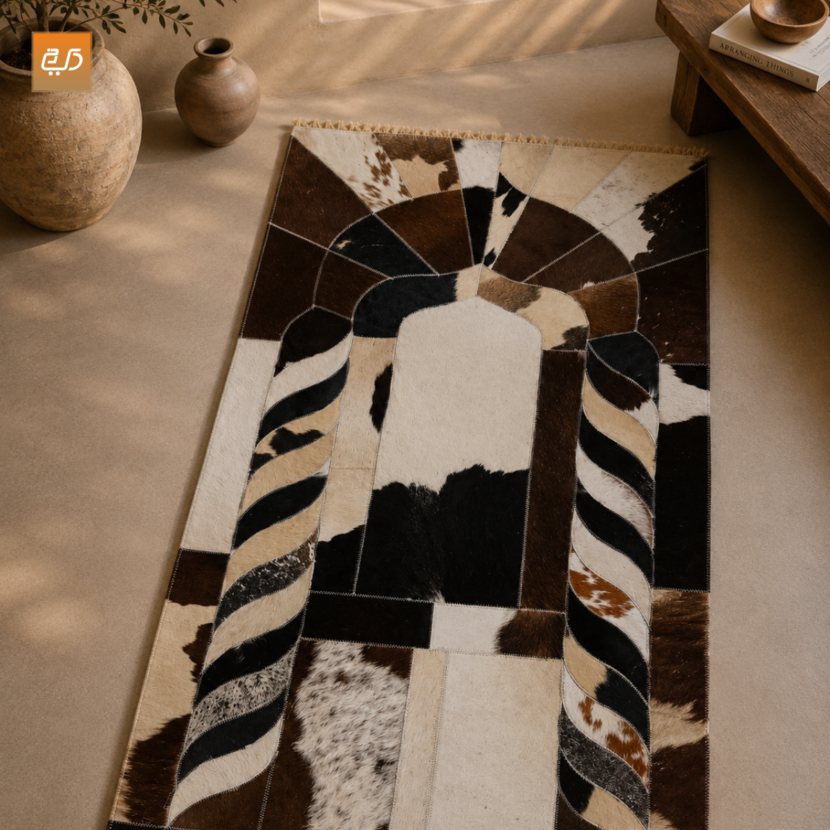 Handmade Leather Janamaz with Goat Hair
