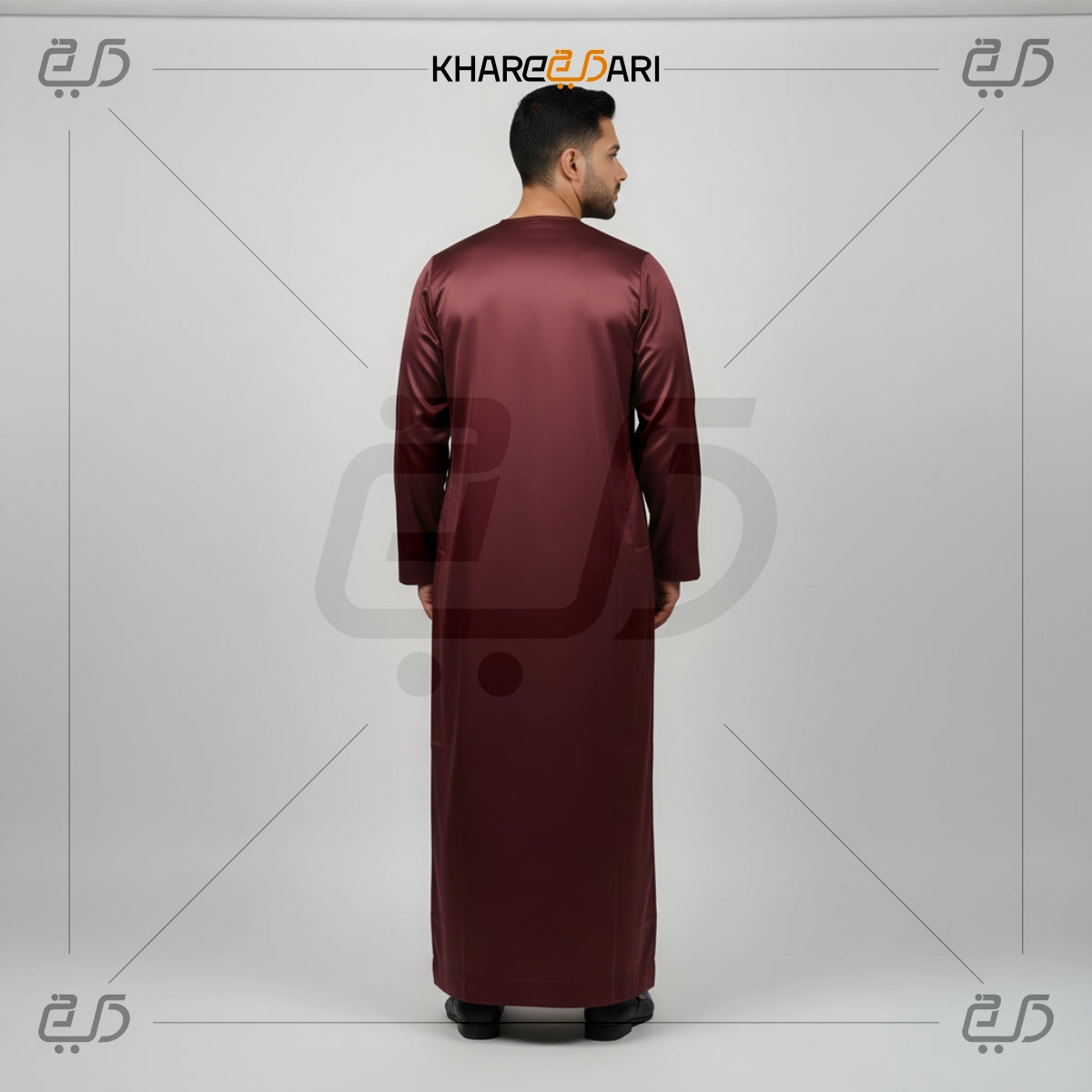 Maroon Omani Thobe For Men