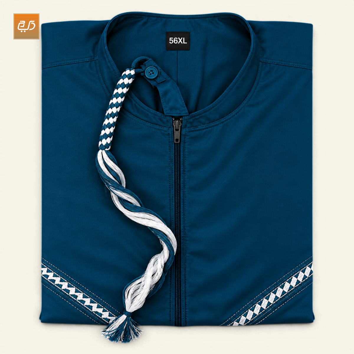 Moroccan V-Stitch Tassel Jubba
