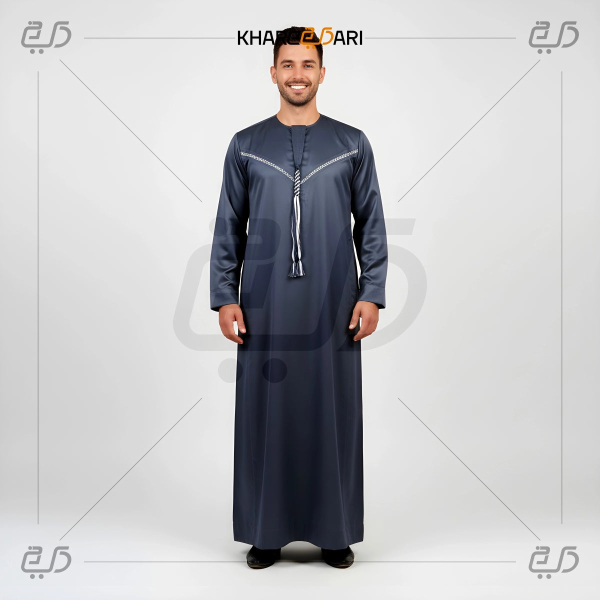 Navy Omani Thobe for Men