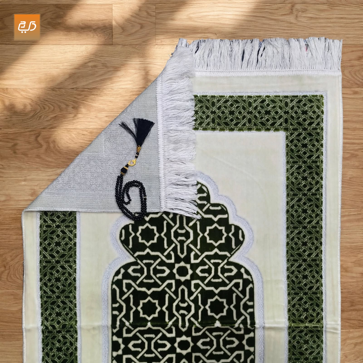 Mehrab Geometric Soft Velvet Prayer Janamaz