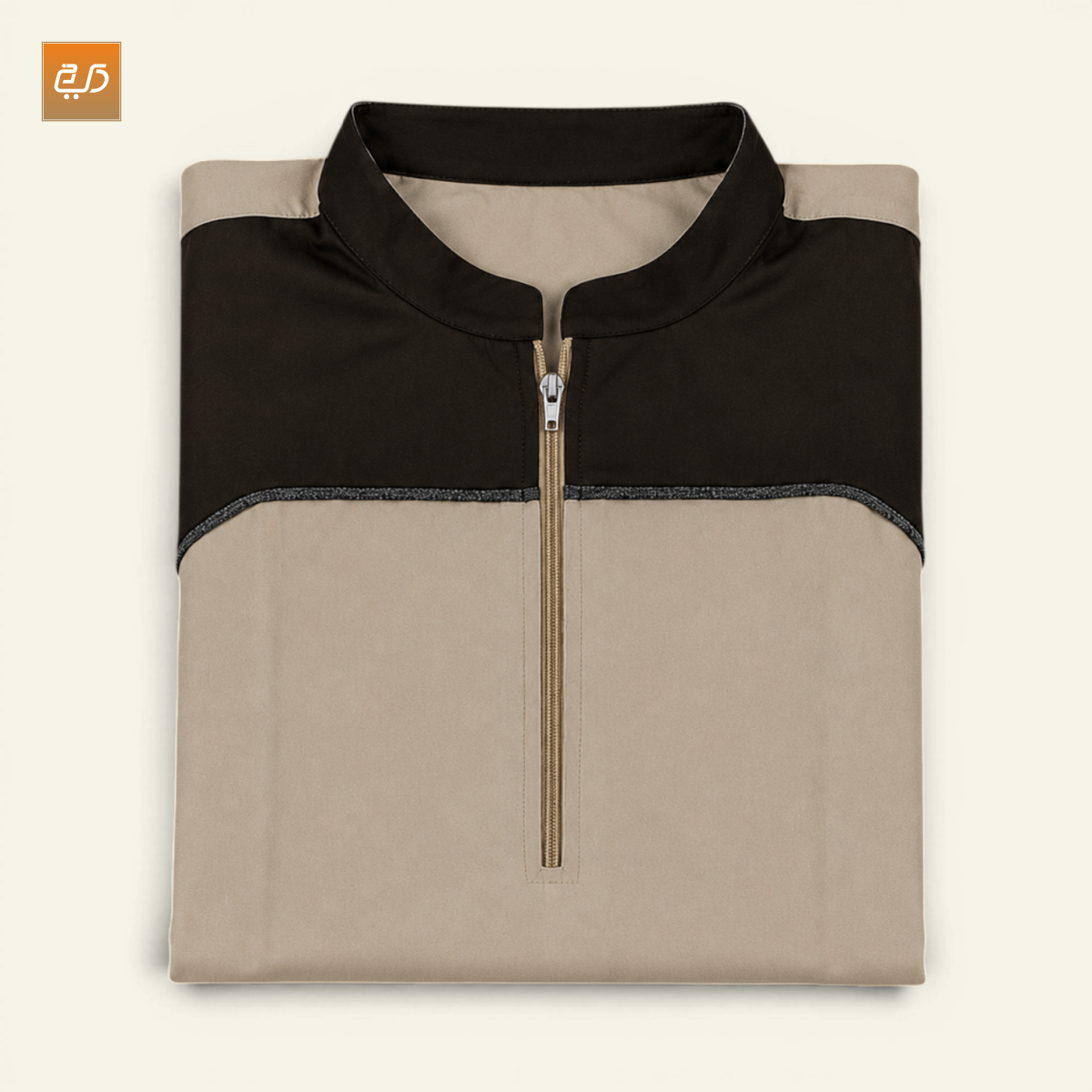 Two-Tone Raglan Zip-Up Jubba