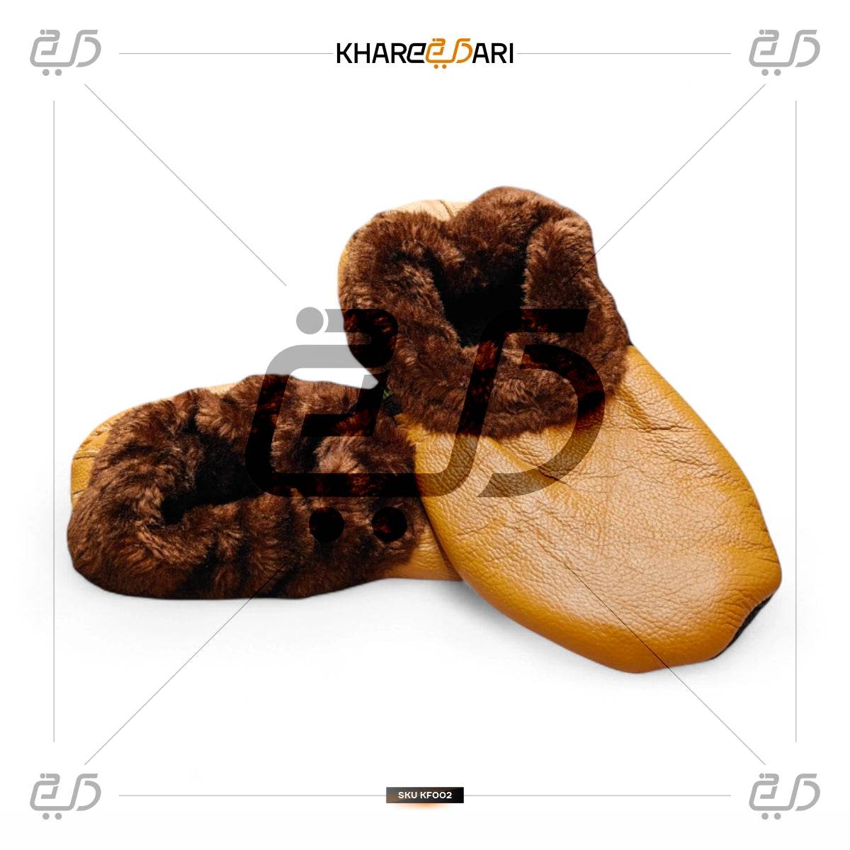 Winter Women Leather Socks | Khuffain|Warm Thermal Leather Lined Socks for Ladies - Khareedari 