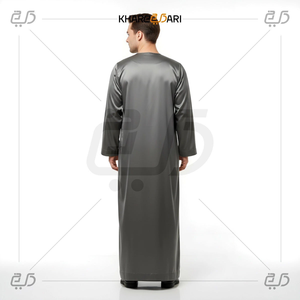 Grey Omani Thobe For Men