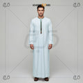 Light Blue Tassel Neck Jubba