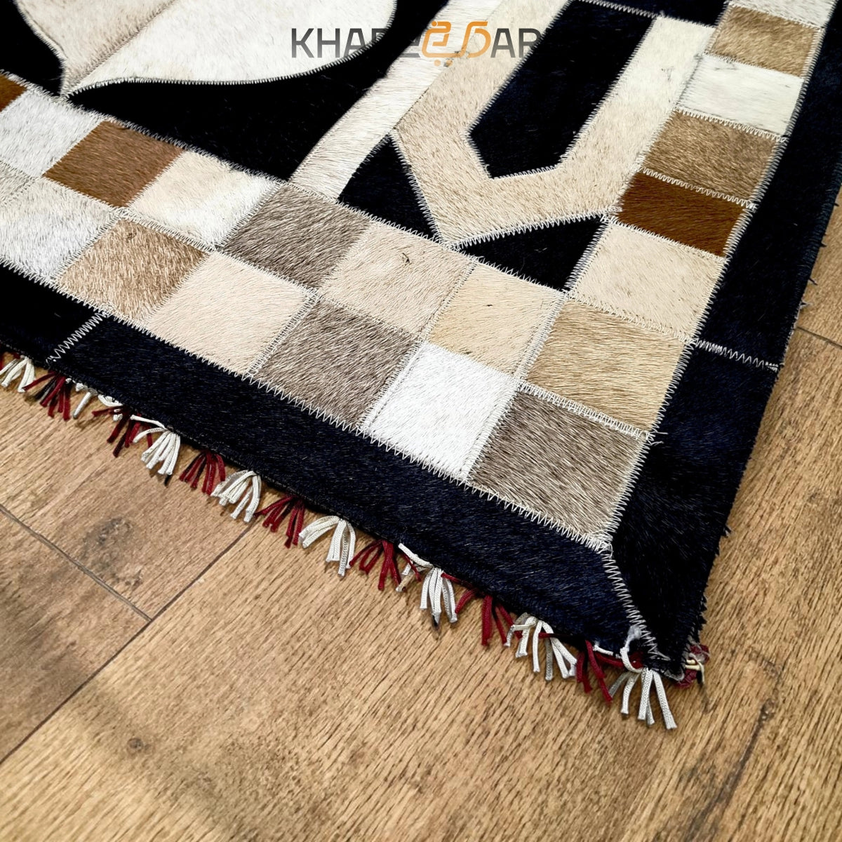 Premium Handmade Leather Janamaz | Goat Hair Patchwork