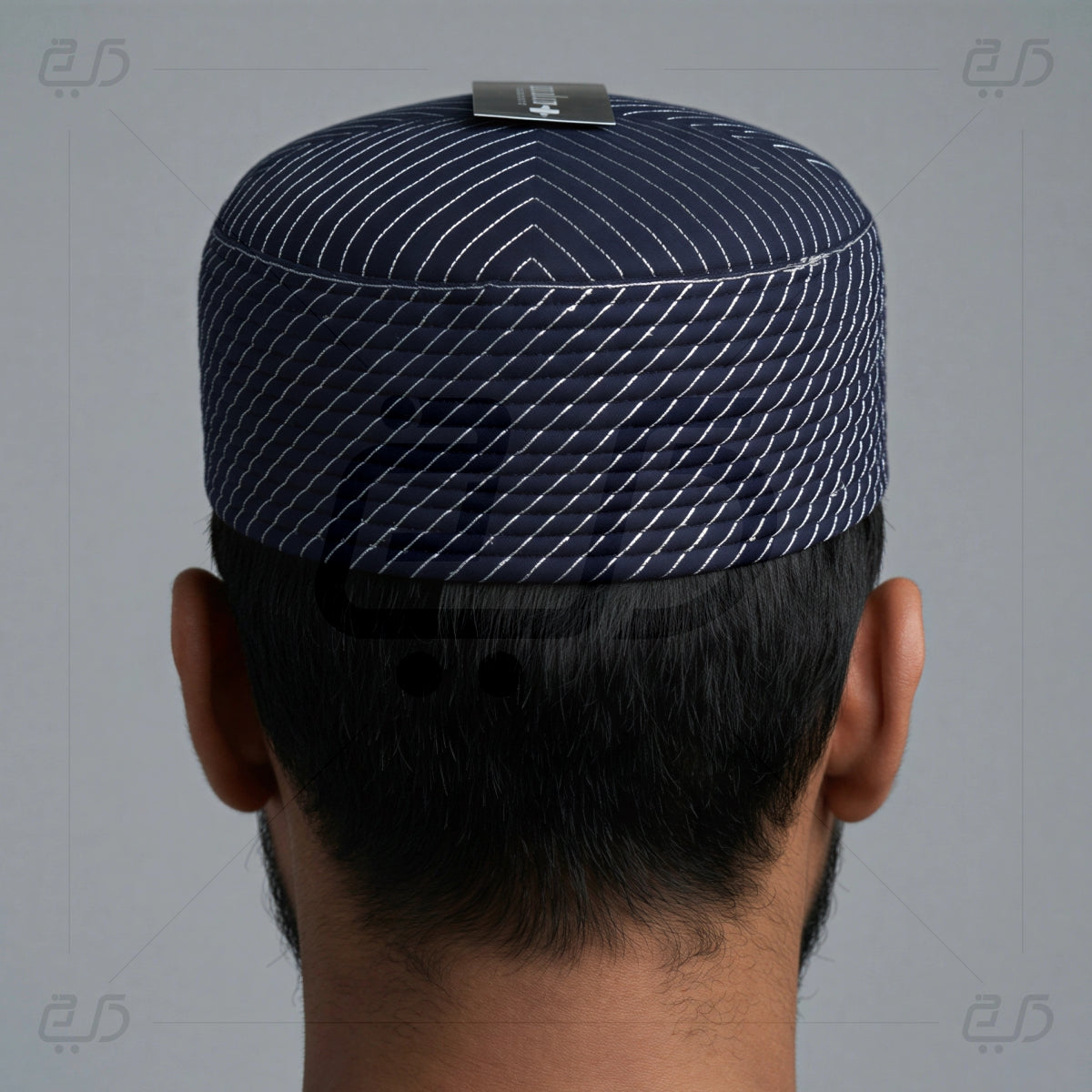 Premium Reversible  Dual Design (Geometric & Chevron Stitch) Prayer Topi