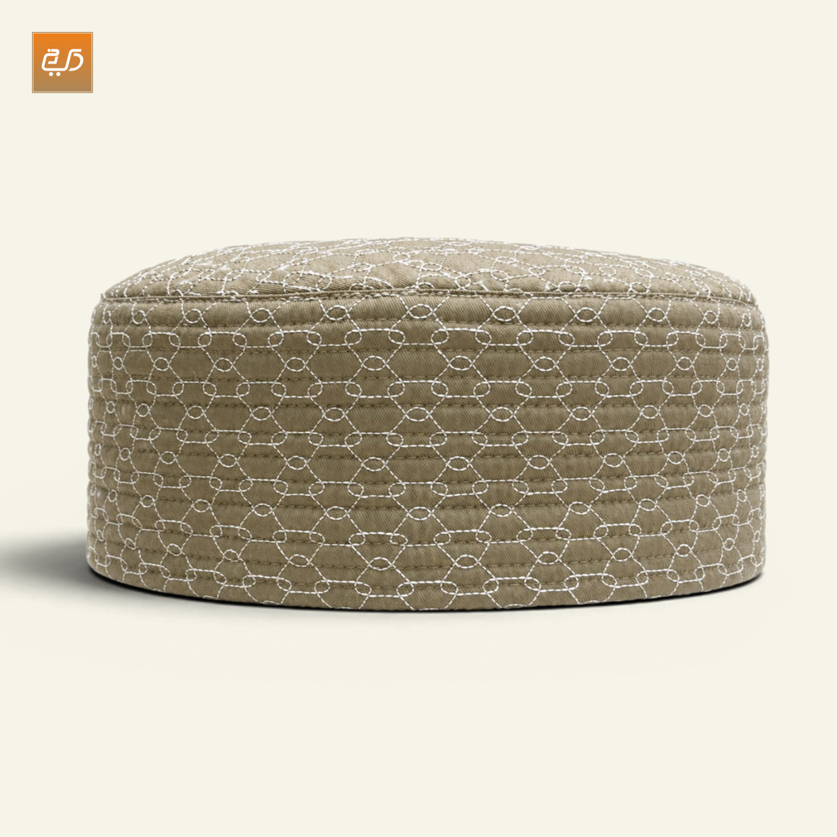Premium Reversible  Dual Design (Geometric & Chevron Stitch) Prayer Topi