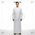 Classic White Zip-Neck Jubba