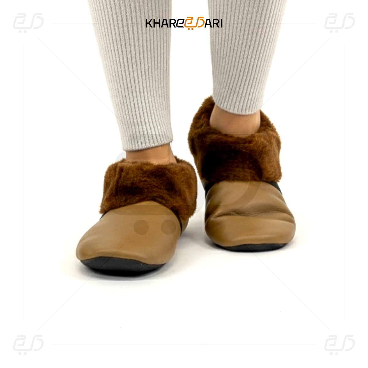 Women Leather Socks | Khuffain
