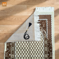 Ivory Lattice | Soft Velvet Prayer Janamaz