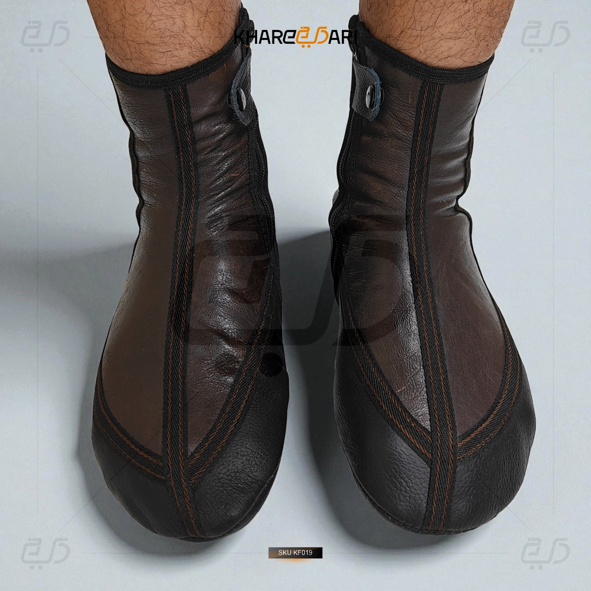 Leather Socks|Khuffain (with Fur)
