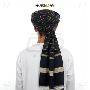 Black with Golden Line