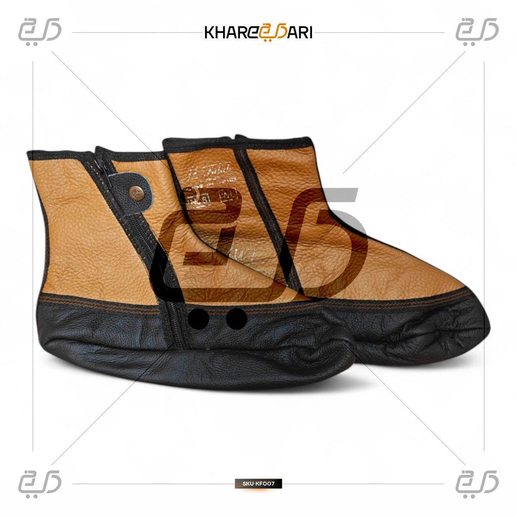 Winter Leather Unisex Khuffain Socks | Soft Breathable Halal Sportswear Moisturizing Slippers - Khareedari 
