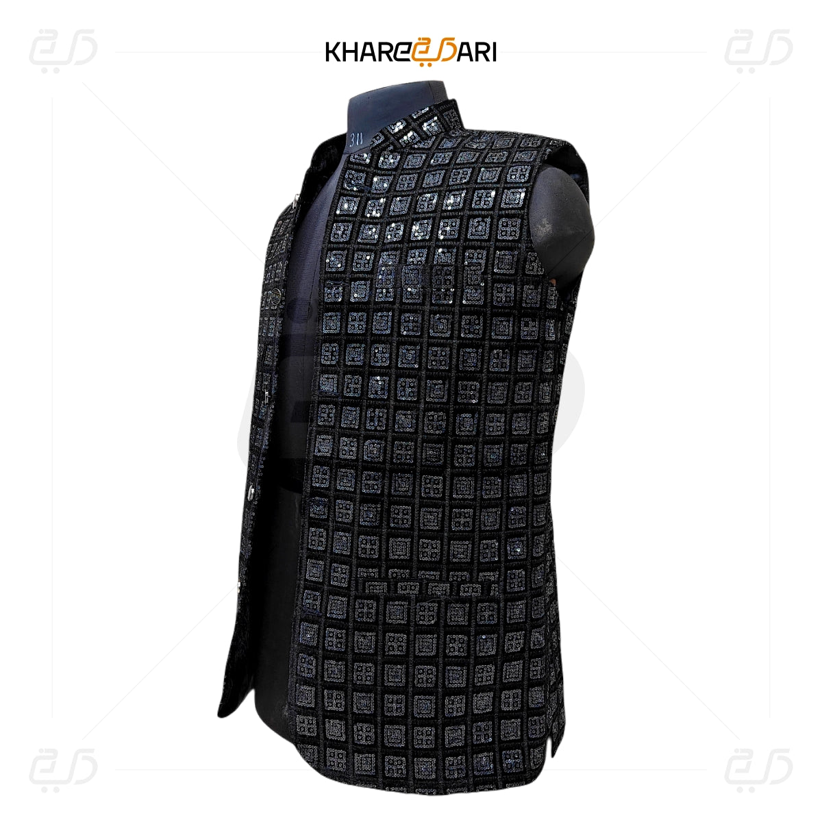 Sequence Velvet Nehru Jacket (Sadri)