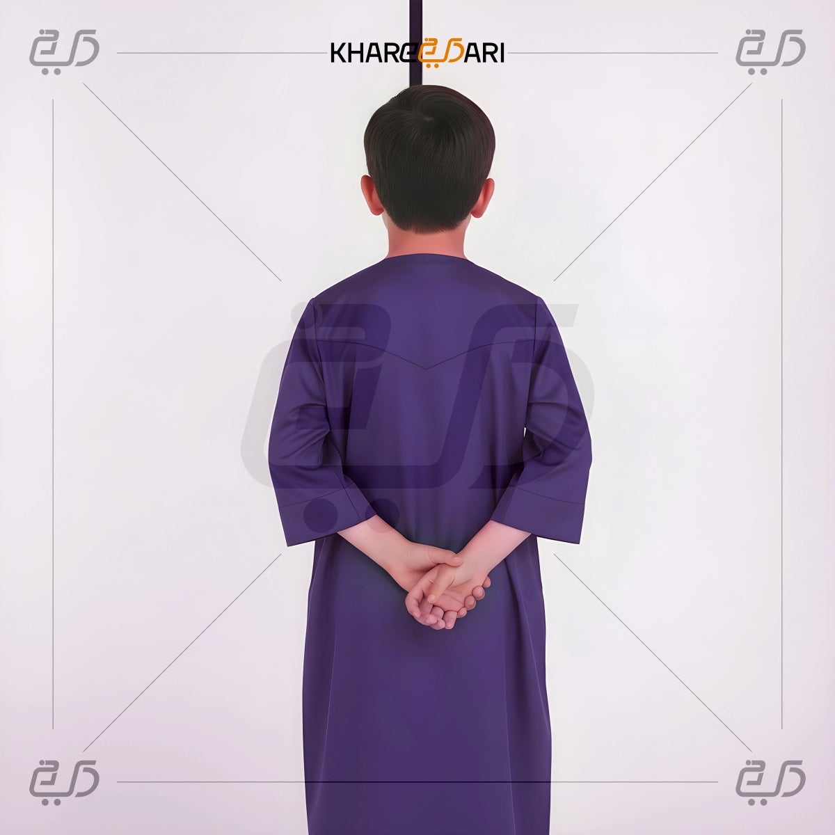 Omani Style Purple Jubba for Kids