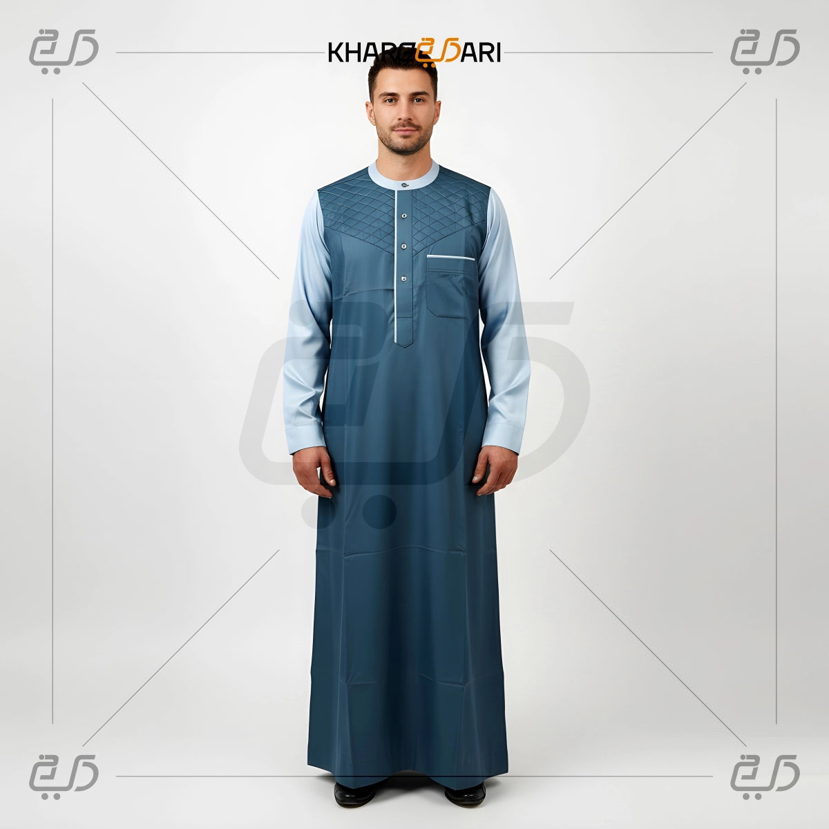 Royal Quilted Collar Jubba