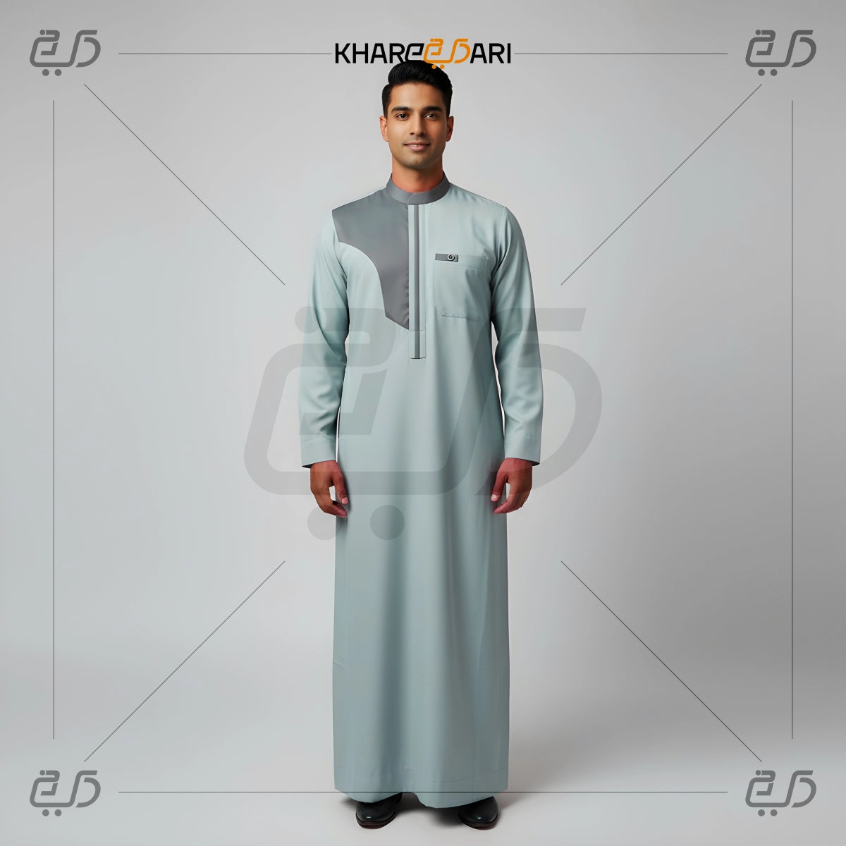 Two-Tone Modern Panel Jubba