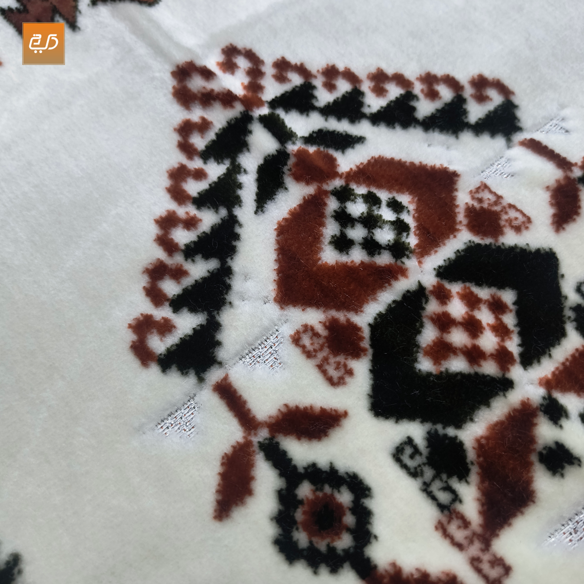 Brown Aztec Boho Velvet Prayer Janamaz
