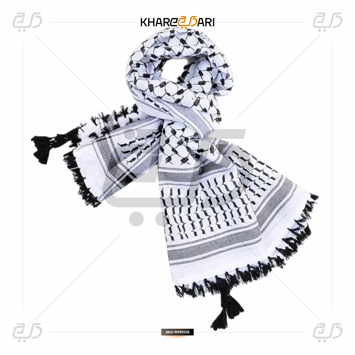 Traditional Palestinian Keffiyeh Scarf