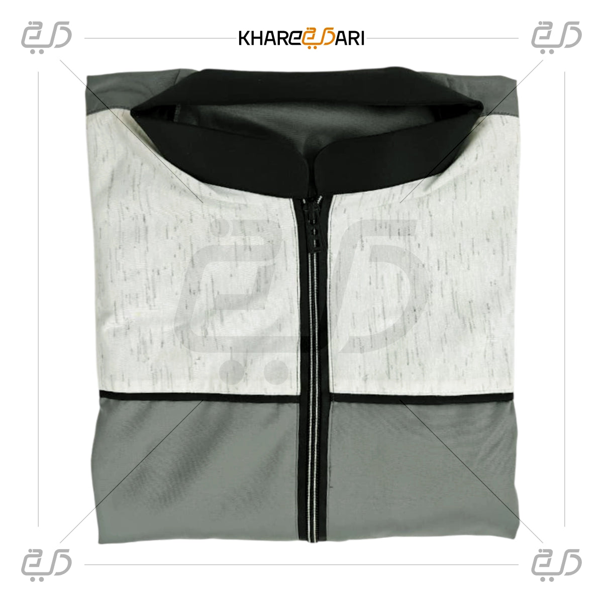 Dual-Stripe Chest Panel Half-Zip Jubba