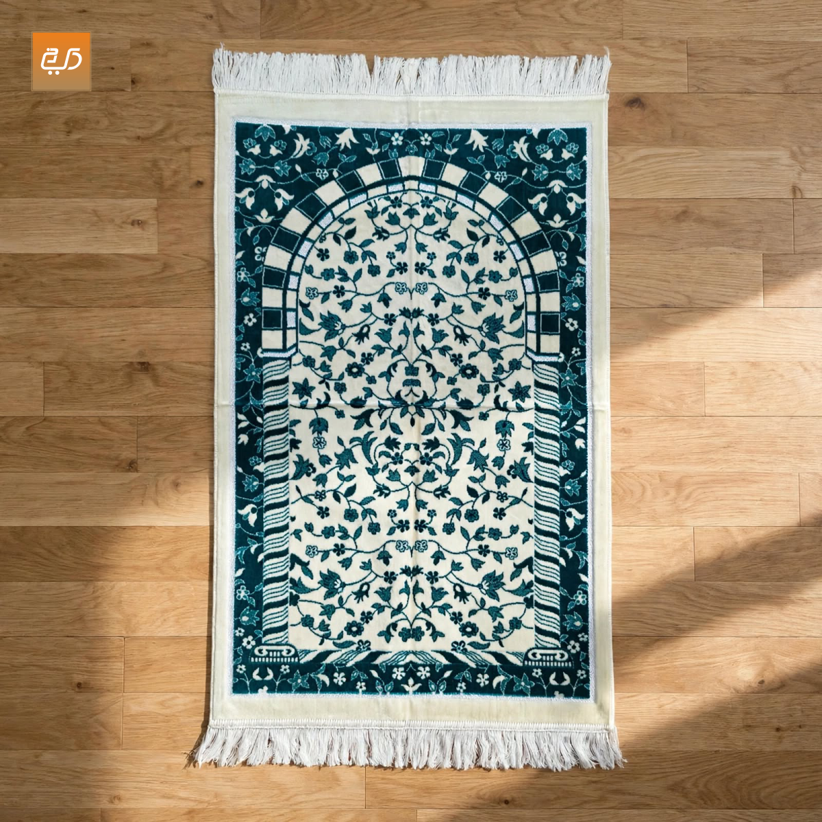 Soft Floral Turkish Mihrab Janamaz