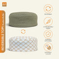 Diamond Stitch Reversible Topi