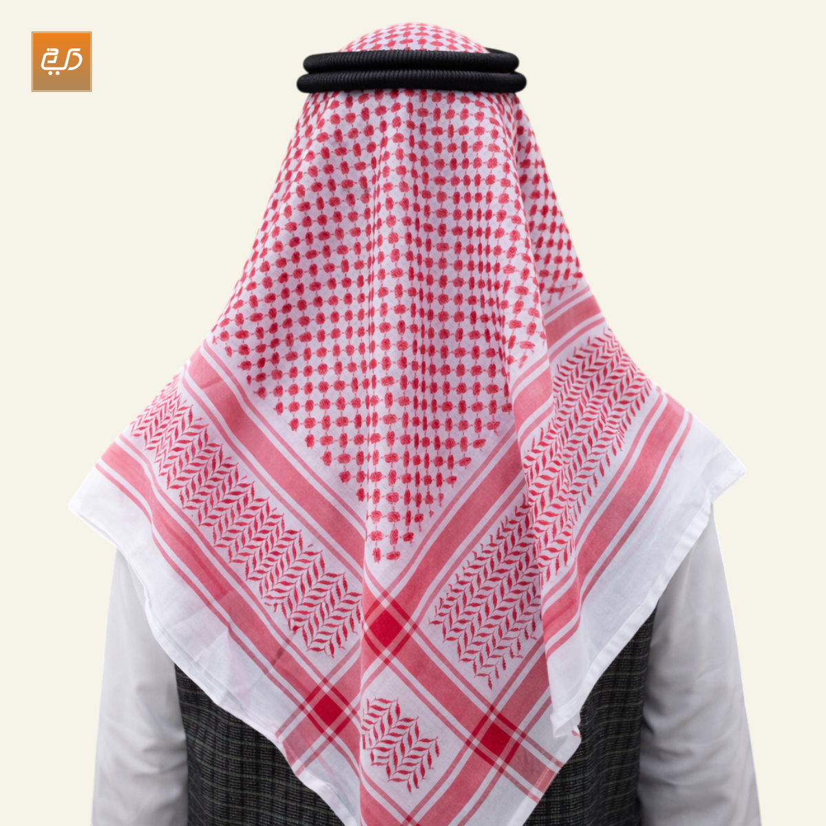 Premium Arabian Shemagh – Traditional Arab Cotton Headscarf