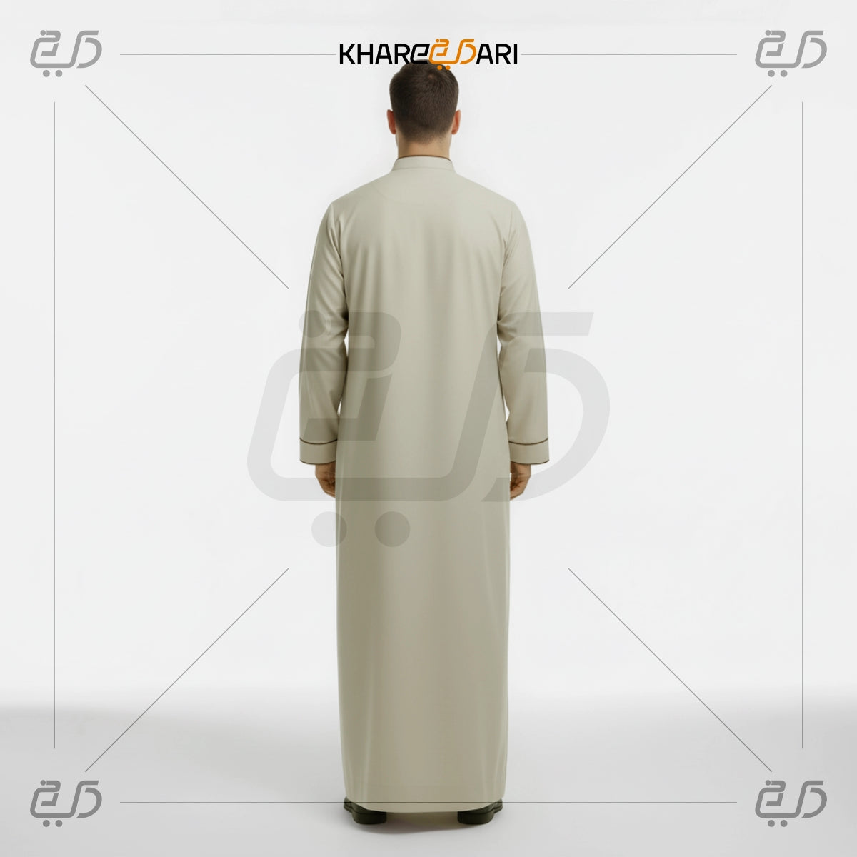 Classic Saudi Buttoned Thobe