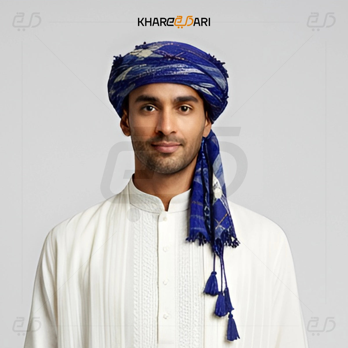 Checkered Cotton Scarf – Tassel Edge