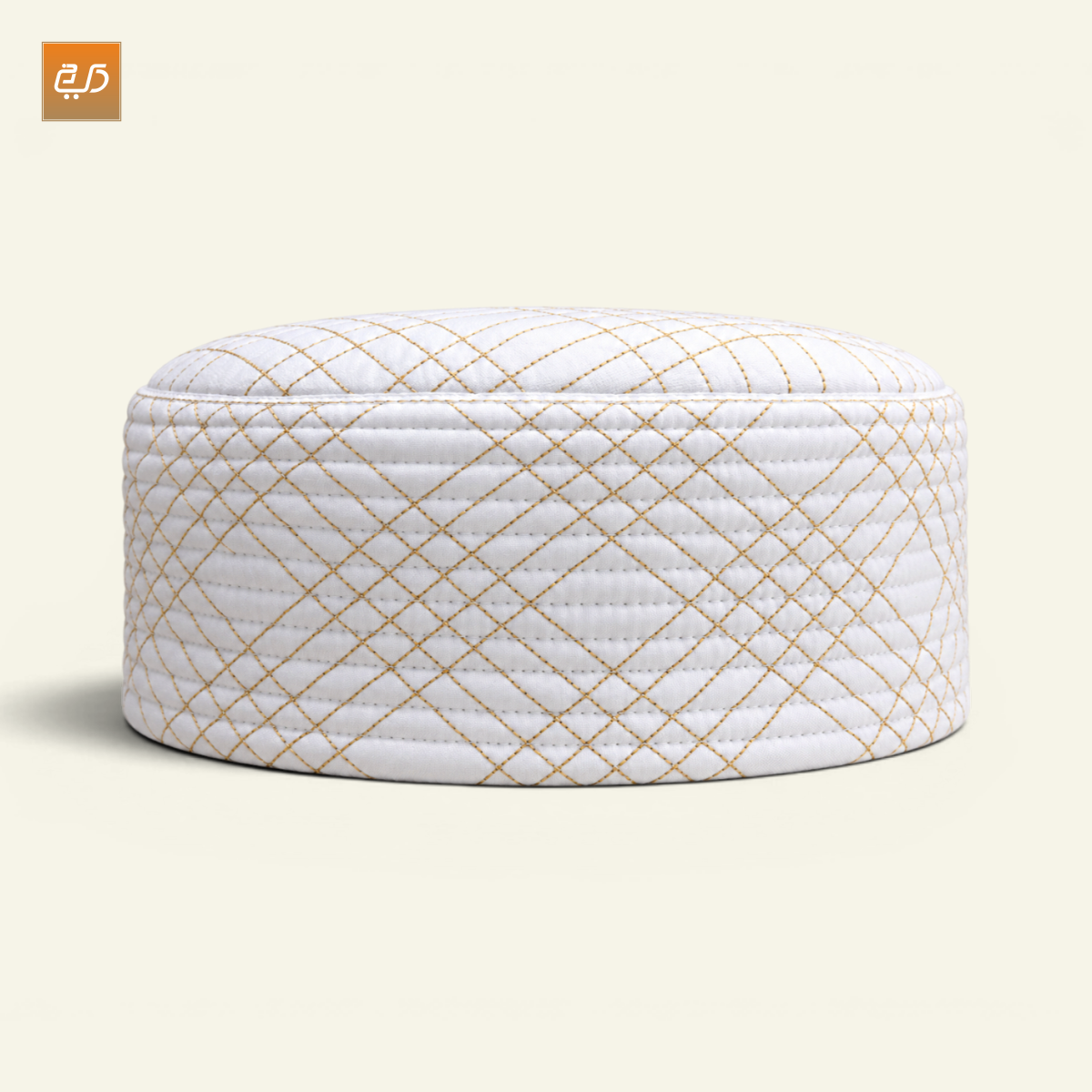 Dual Side Wear Chevron Stitch Prayer Topi