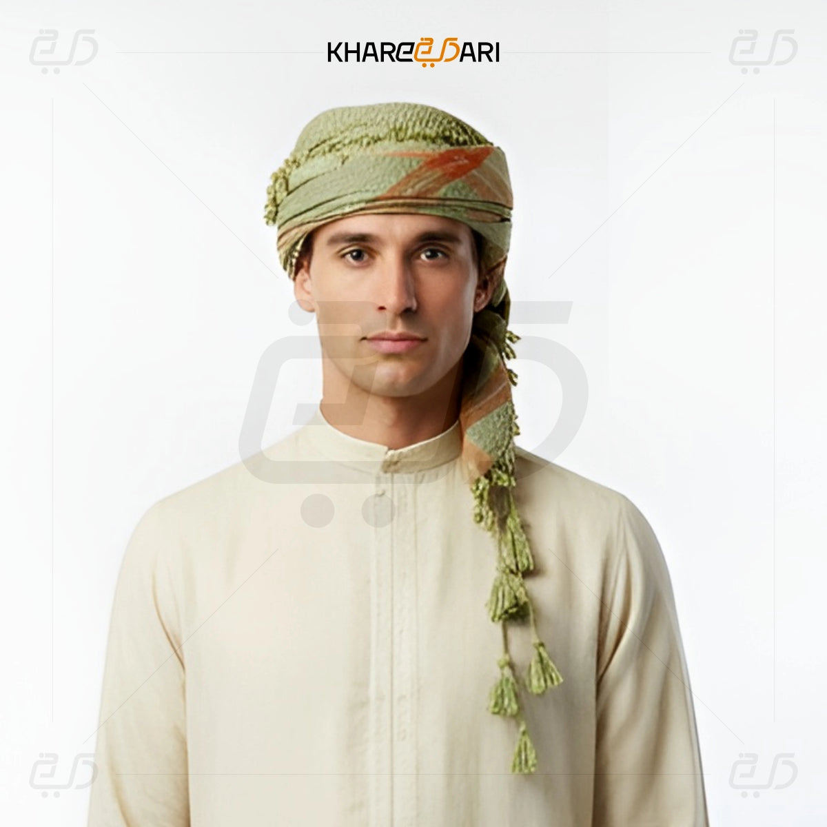 Checkered Cotton Scarf – Tassel Edge