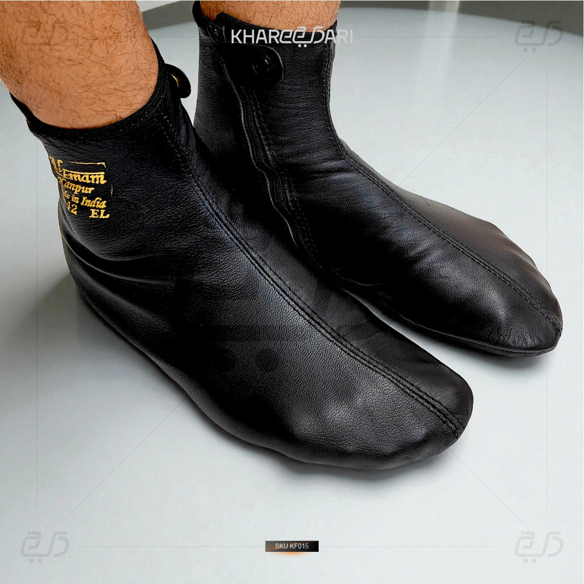 Premium Leather Socks|Khuffain