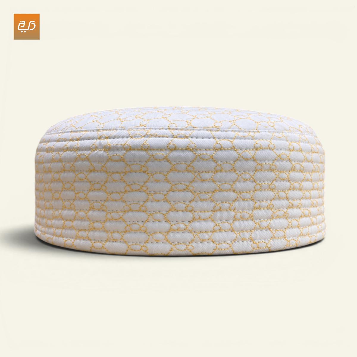 Premium Reversible  Dual Design (Geometric & Chevron Stitch) Prayer Topi