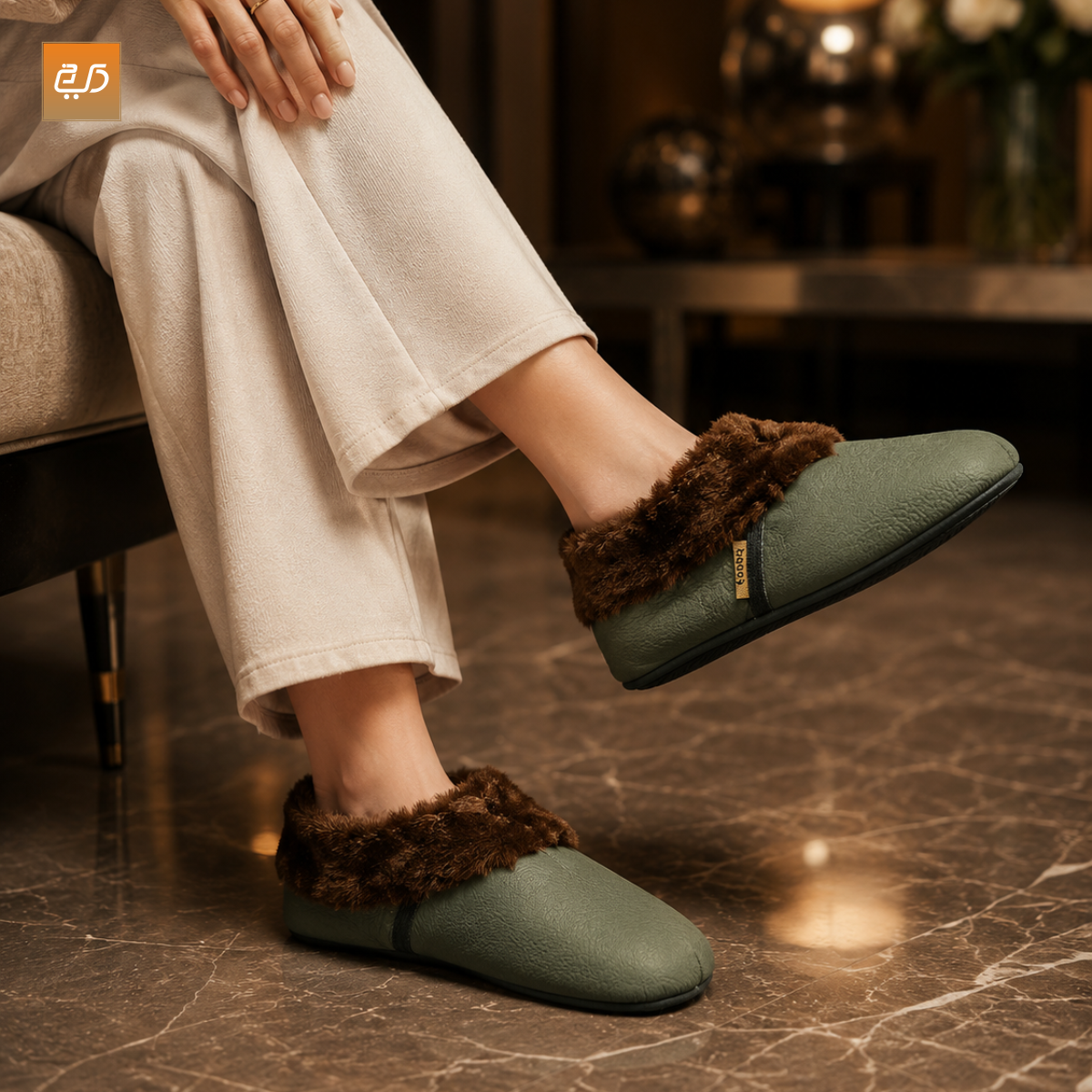 Women Leather Socks | Khuffain