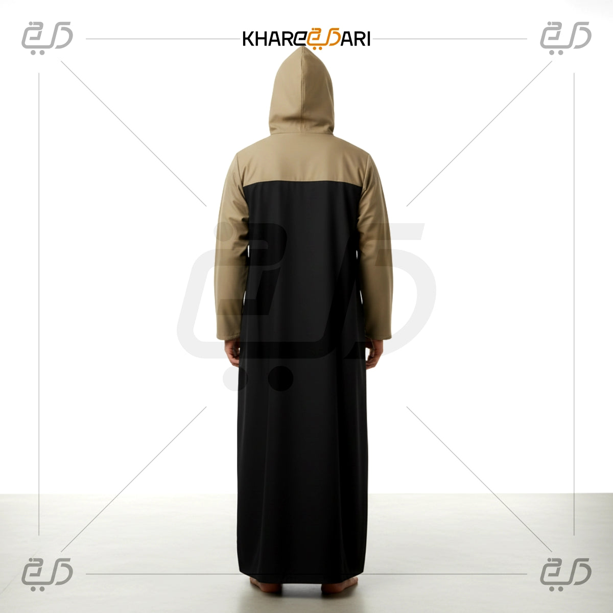 Hoodie Style Color-Block Jubba