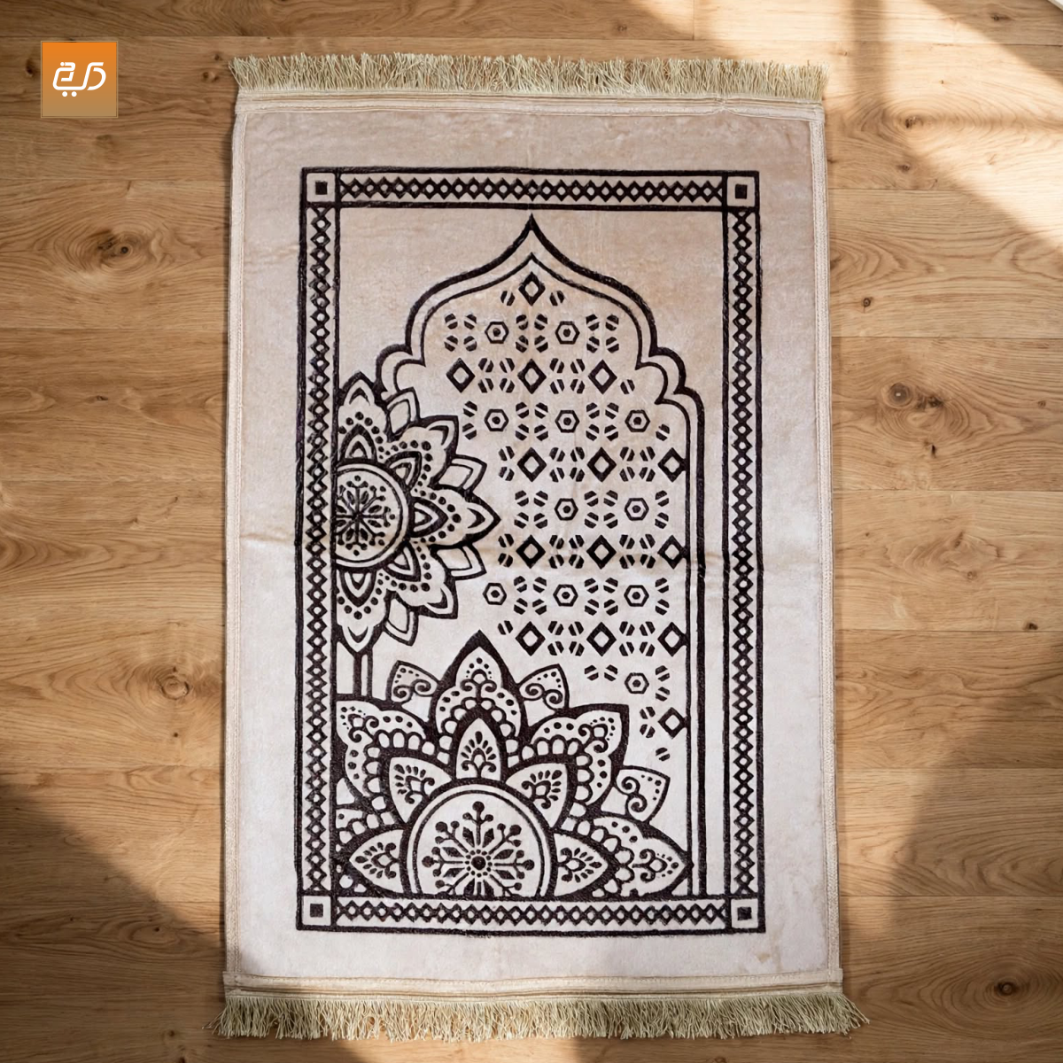 Ornate Floral Mandala Prayer Janamaz