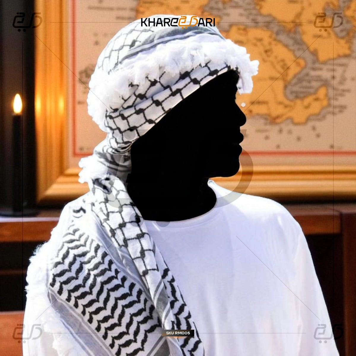 Traditional Palestinian Keffiyeh Scarf