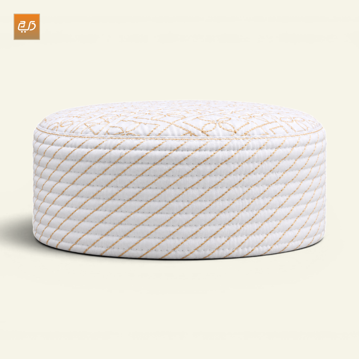 Dual Design Reversible Namaz Cap – Chevron & Geometric Pattern
