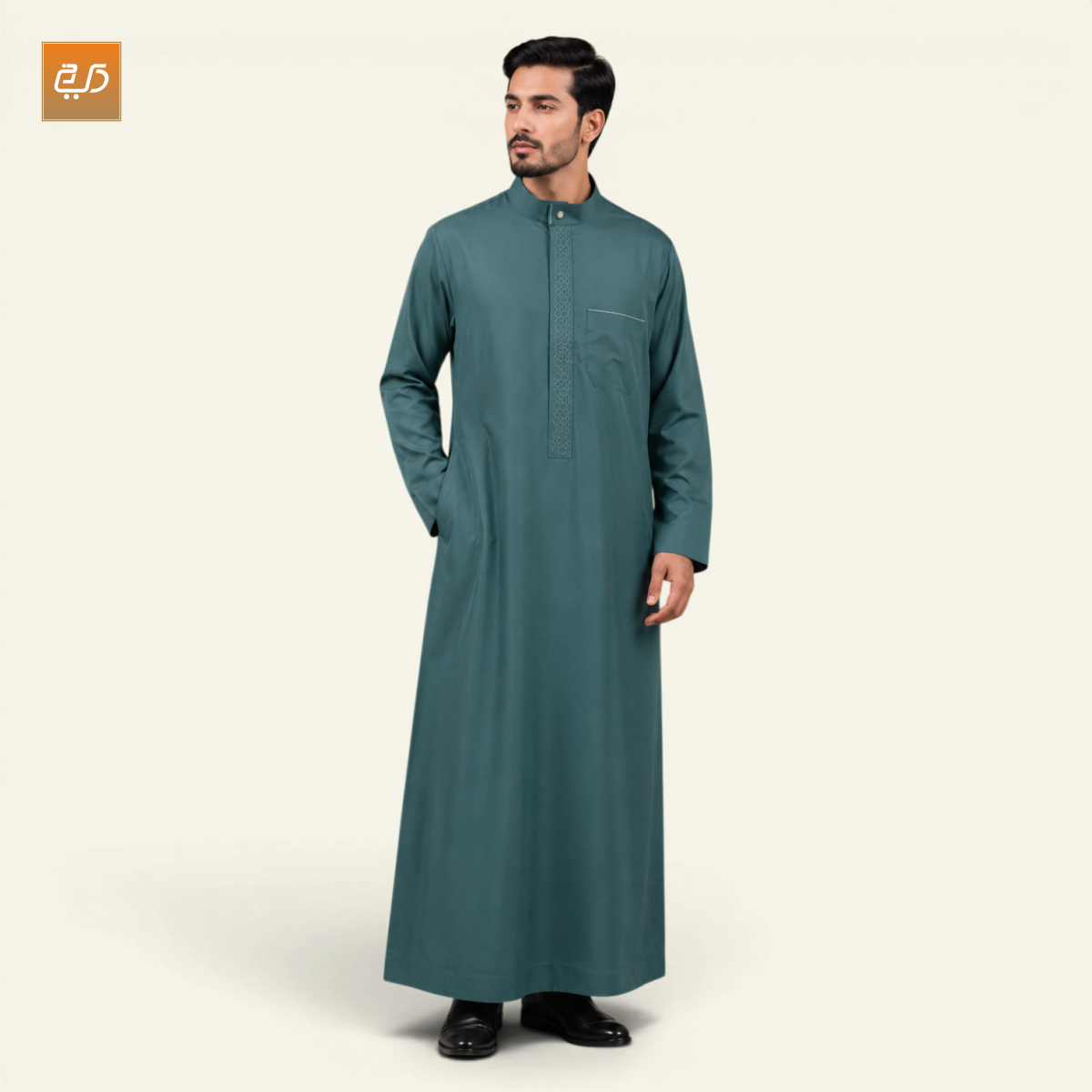 Elegant Saudi Jubba for Men – Light Green