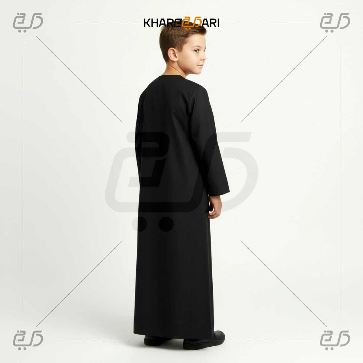 Plain Zip-Neck Saudi Style Jubba