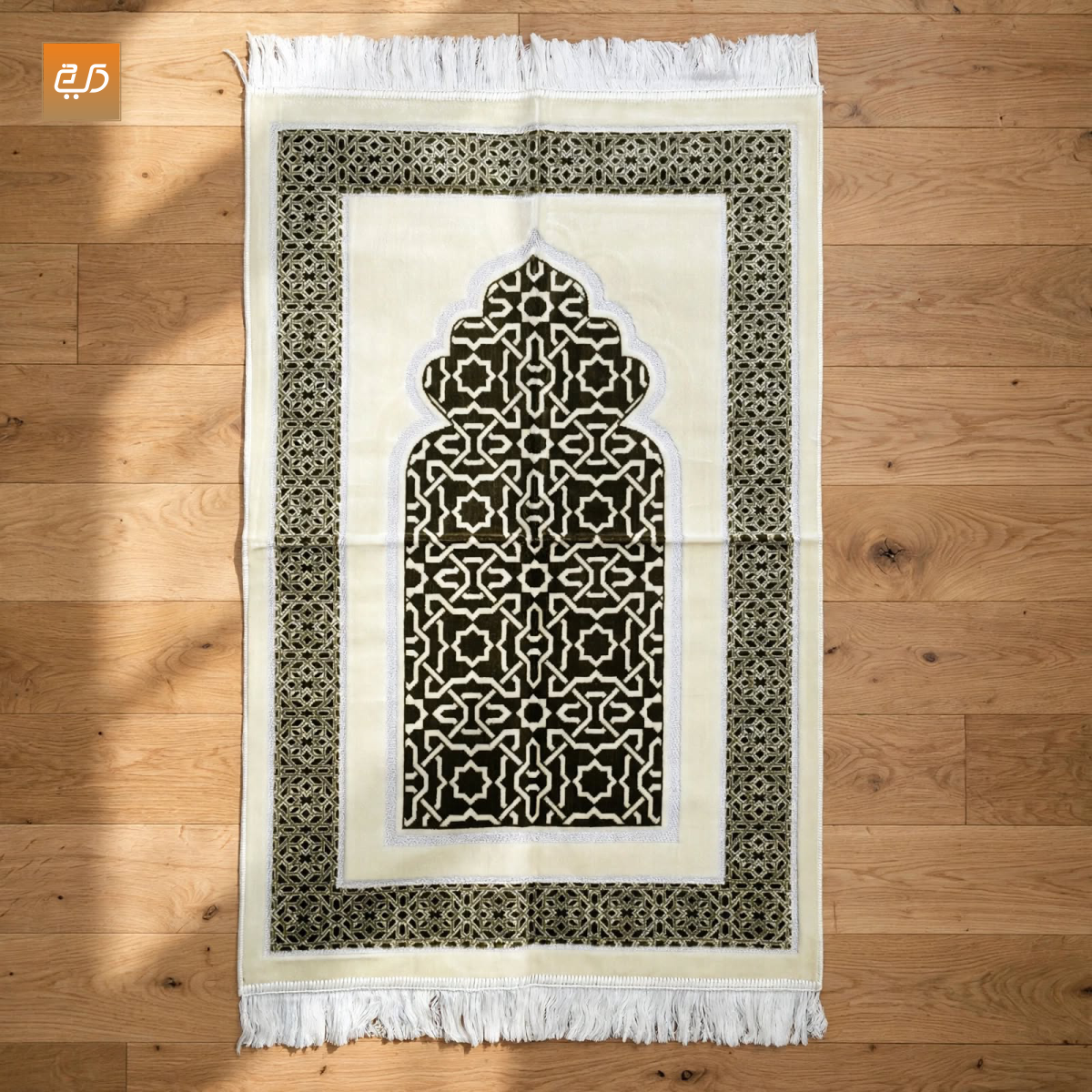 Mehrab Geometric Soft Velvet Prayer Janamaz