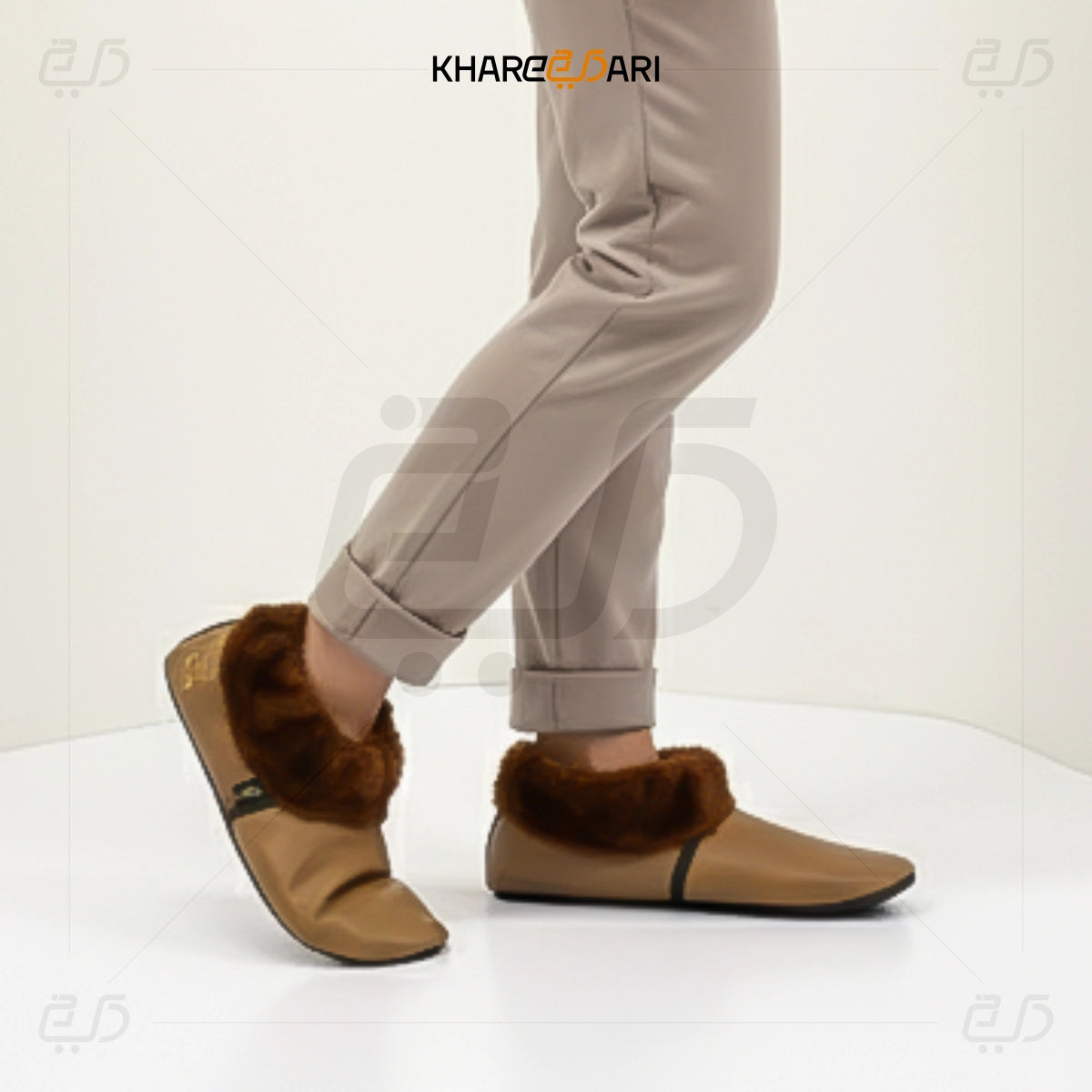 Women Leather Socks | Khuffain