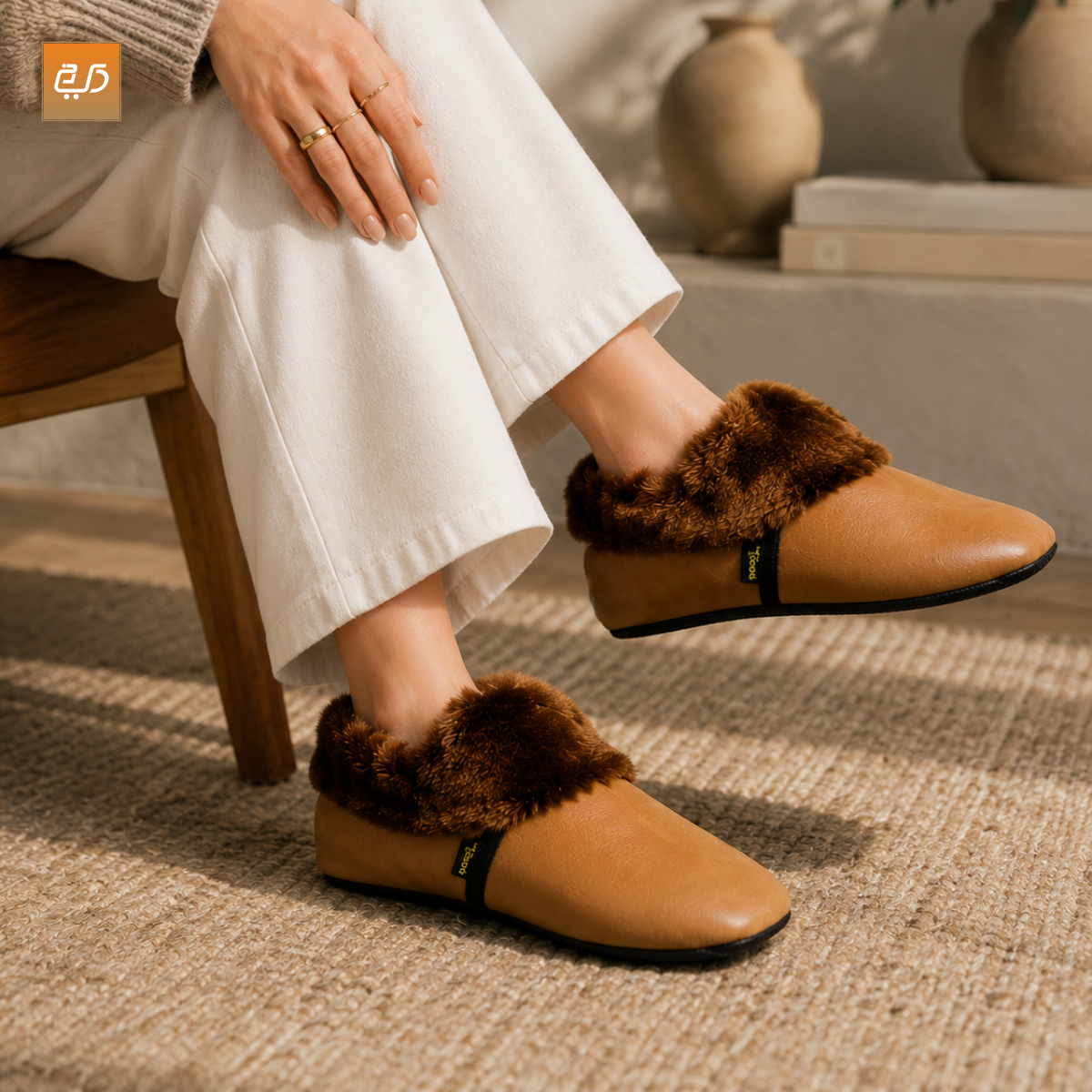 Women Leather Socks | Khuffain