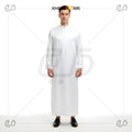 White Classic Zip Placket Jubba